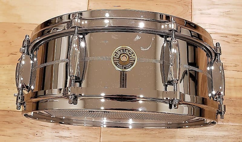 Caisse claire Gretsch G4160 USA Custom 5x14" chromée sur laiton